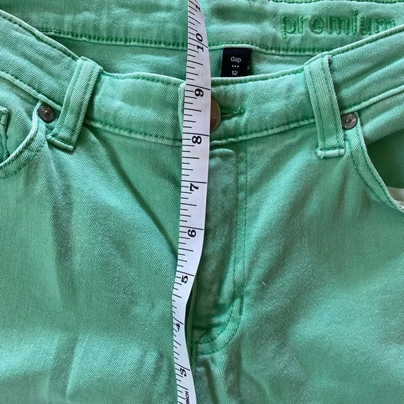 🌟 GAP- Super Skinny Ankle Mint Green Jeans- Size 12 - Picture 7 of 10